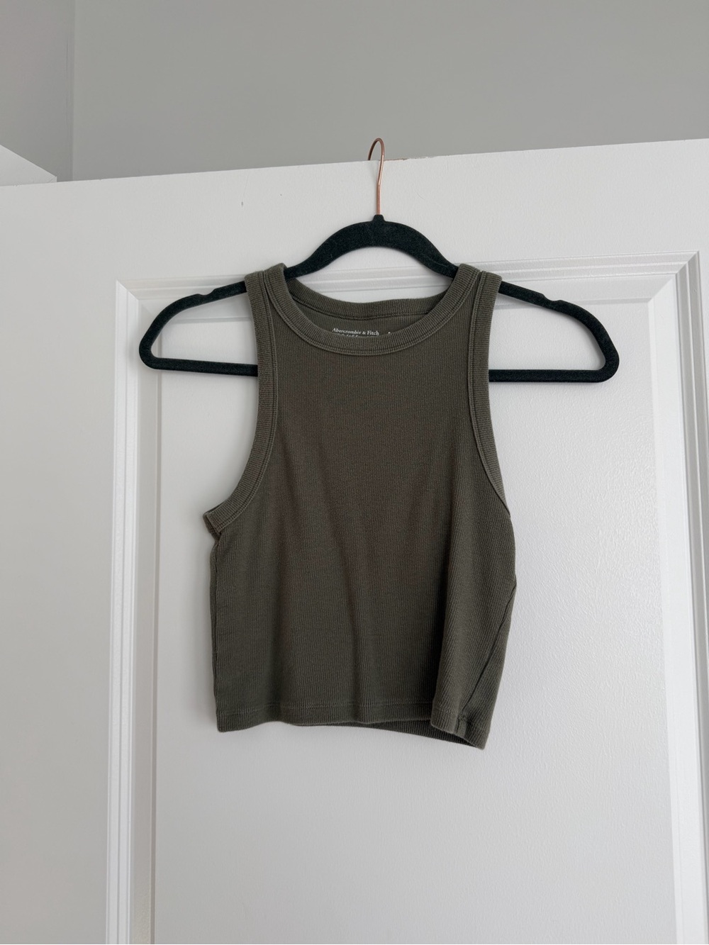 Abercrombie Olive Ribbed Tank Top